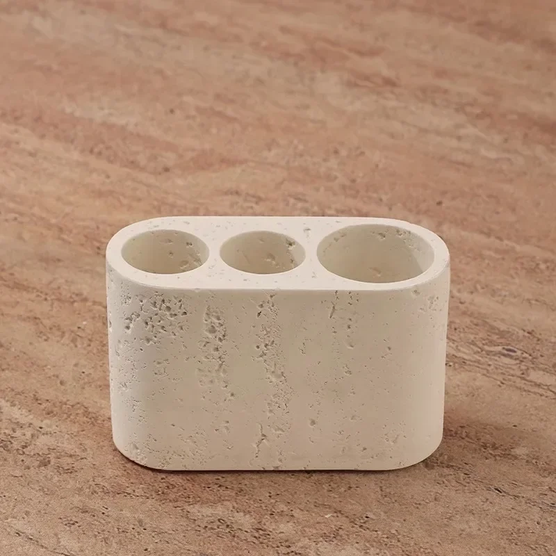 Stone-Look Bathroom Accessory Collection - Image 9