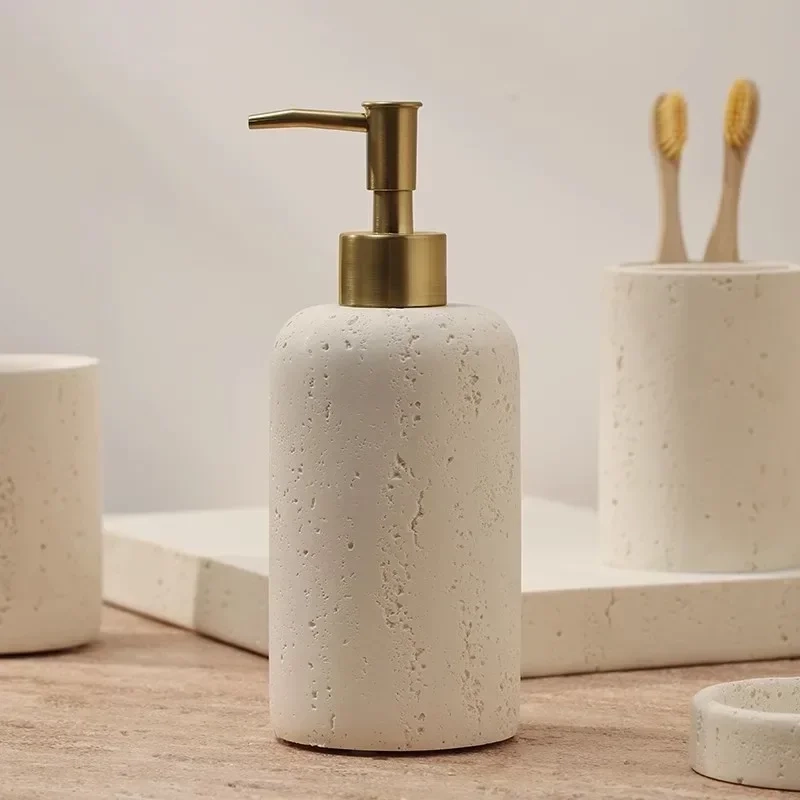 Stone-Look Bathroom Accessory Collection - Image 13