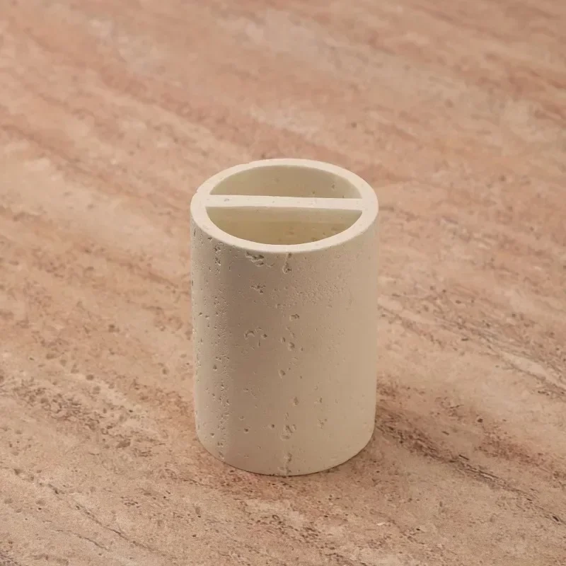 Stone-Look Bathroom Accessory Collection - Image 10