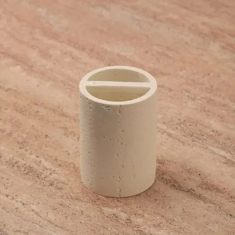 Stone-Look Bathroom Accessory Collection - Image 4