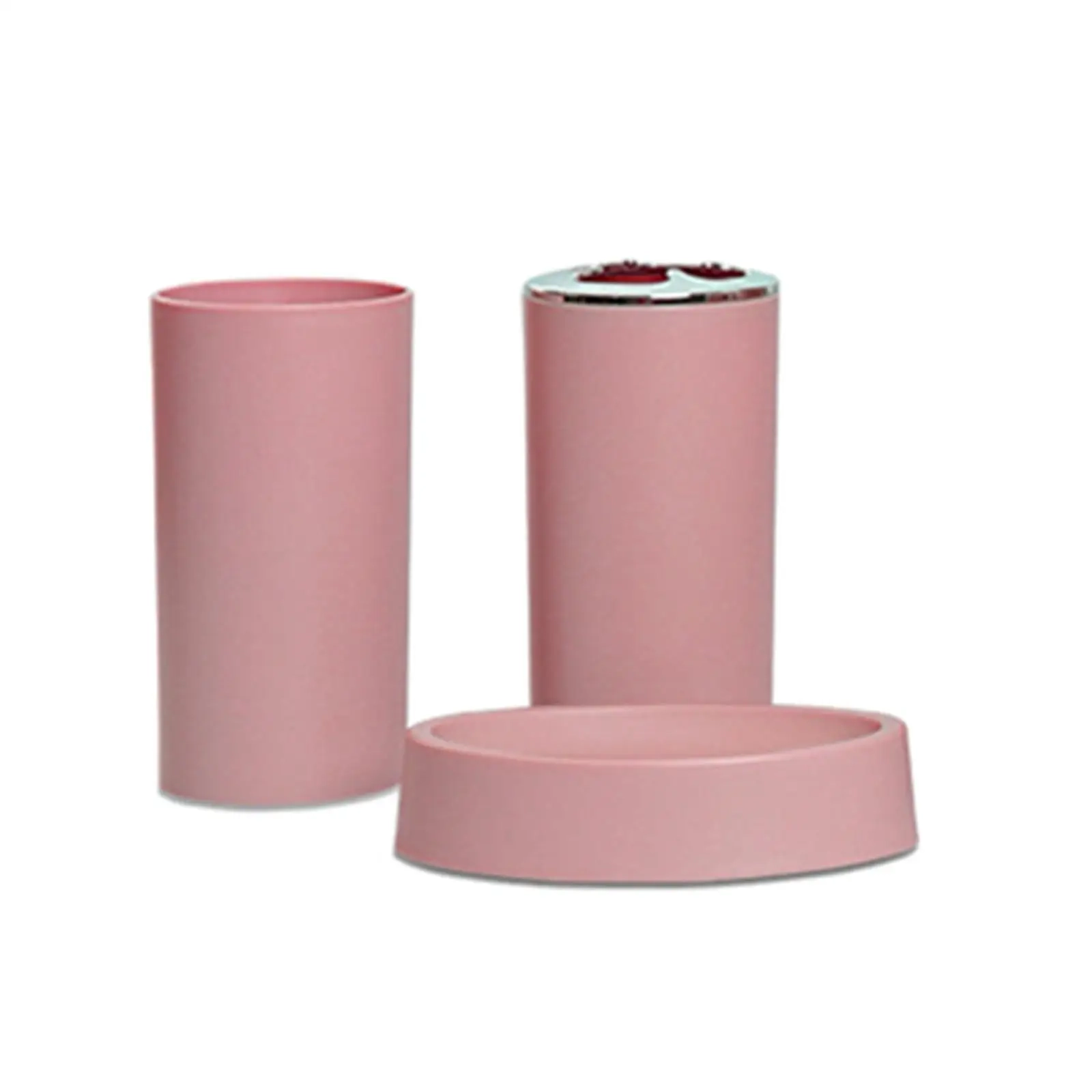 6-Piece Modern Plastic Bathroom Essentials Set - Image 5