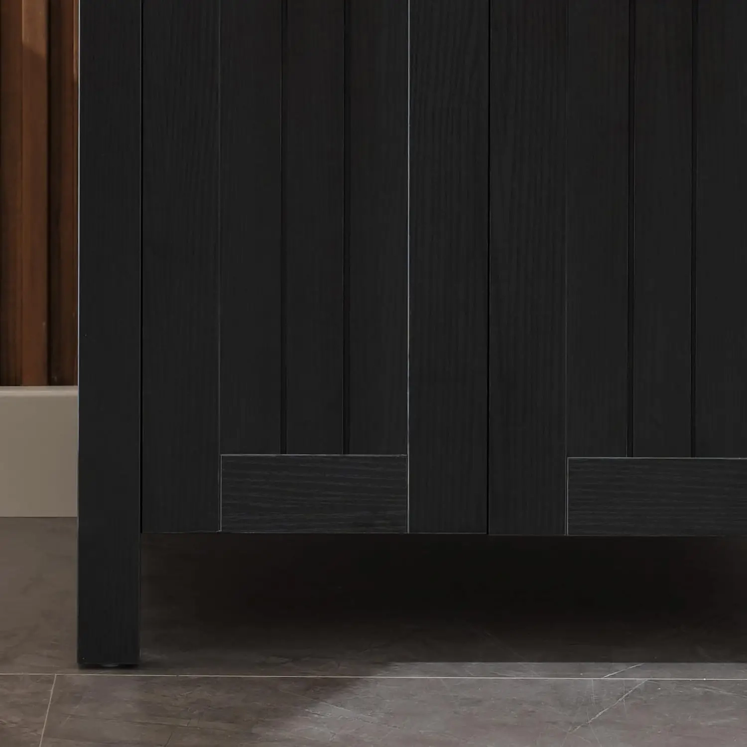 24" Black Bathroom Vanity Cabinet - Image 4