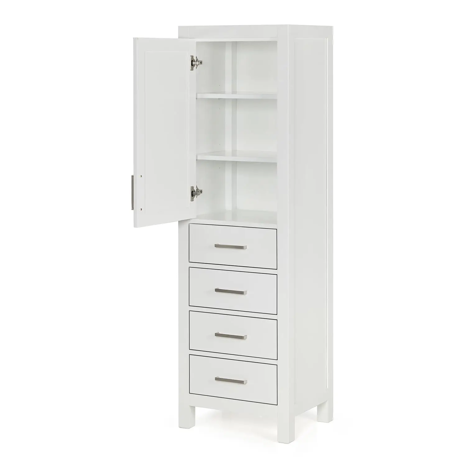 Tall Bathroom Storage Cabinet with Adjustable Shelves and Soft-Close Drawers - Image 3