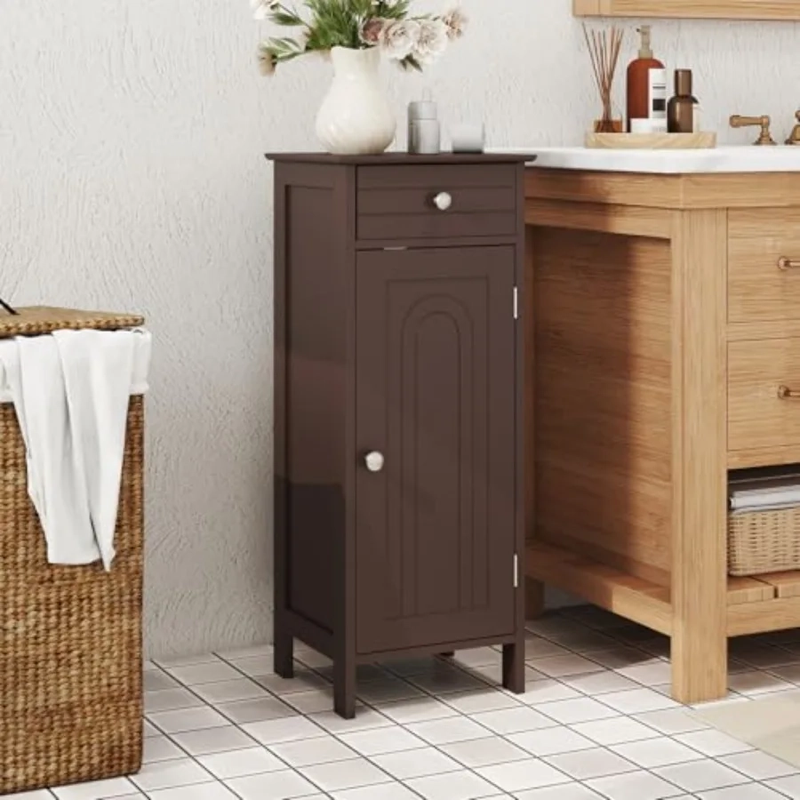 Narrow Bathroom Floor Storage Cabinet - Image 2