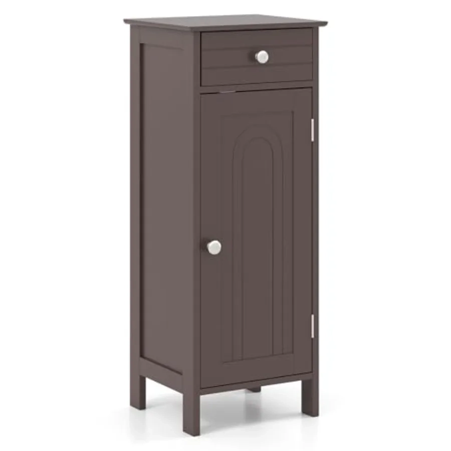 Narrow Bathroom Floor Storage Cabinet