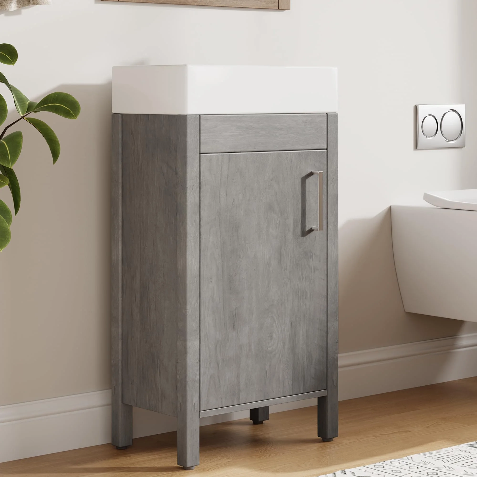 Freestanding Bathroom Vanity with Sink and Storage Drawer - Image 7