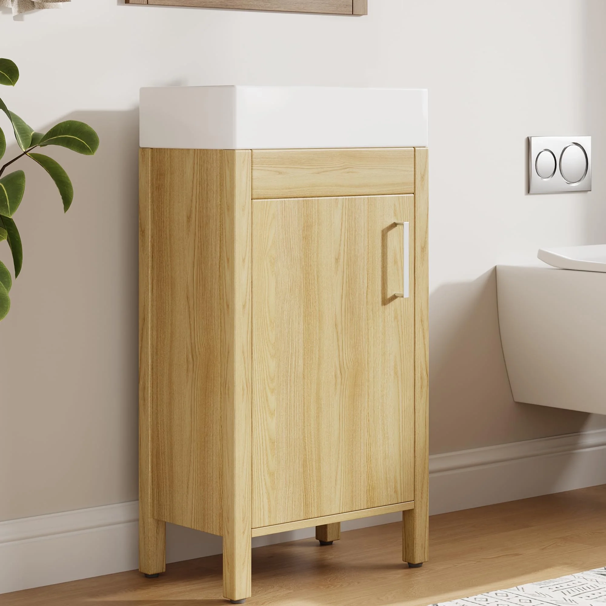 Freestanding Bathroom Vanity with Sink and Storage Drawer - Image 4