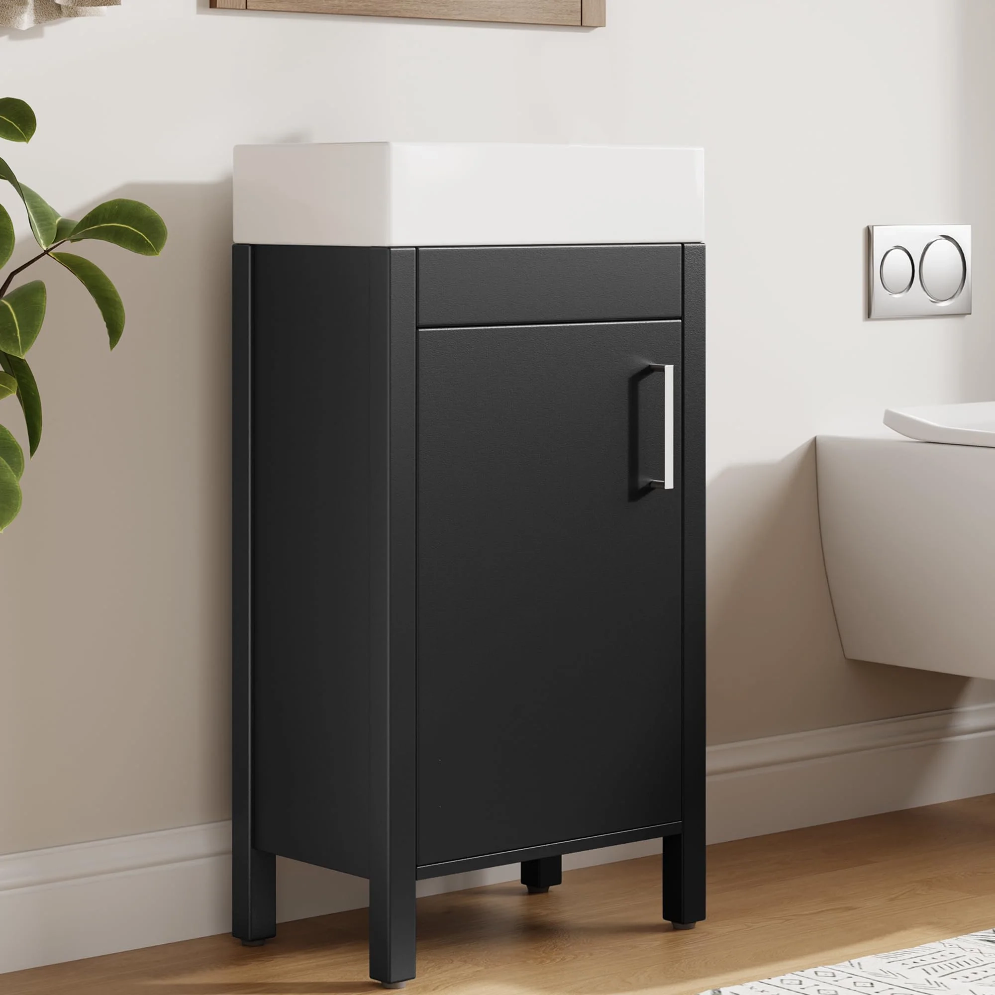 Freestanding Bathroom Vanity with Sink and Storage Drawer - Image 6