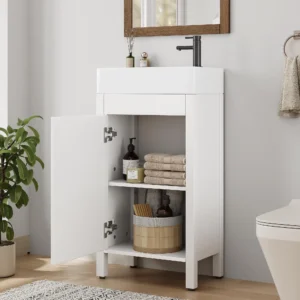 Freestanding Bathroom Vanity with Sink and Storage Drawer