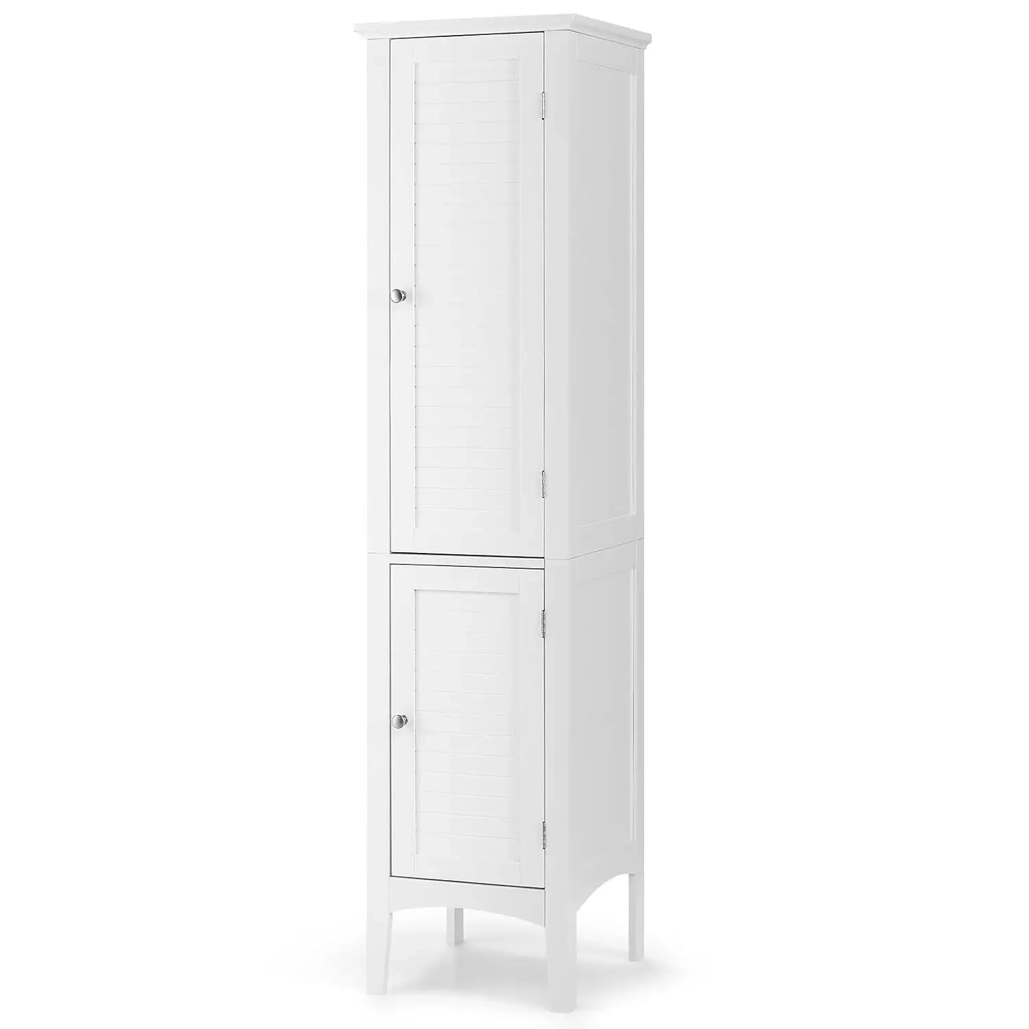 Tall Bathroom Storage Cabinet with 5-Tier Shelves and Double Doors - Image 5