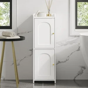 Narrow Corner Bathroom Storage Cabinet