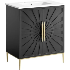 30" Bathroom Vanity Cabinet with Ceramic Sink