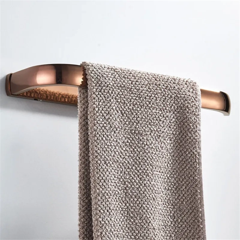 Polished Wall-Mounted Towel Bar - Image 2