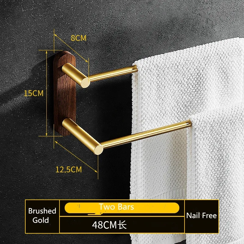 Wall-Mounted Multi-Bar Towel Rack - Image 8