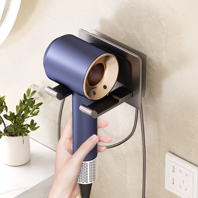 Aluminum Adhesive Hair Dryer Holder - Image 2