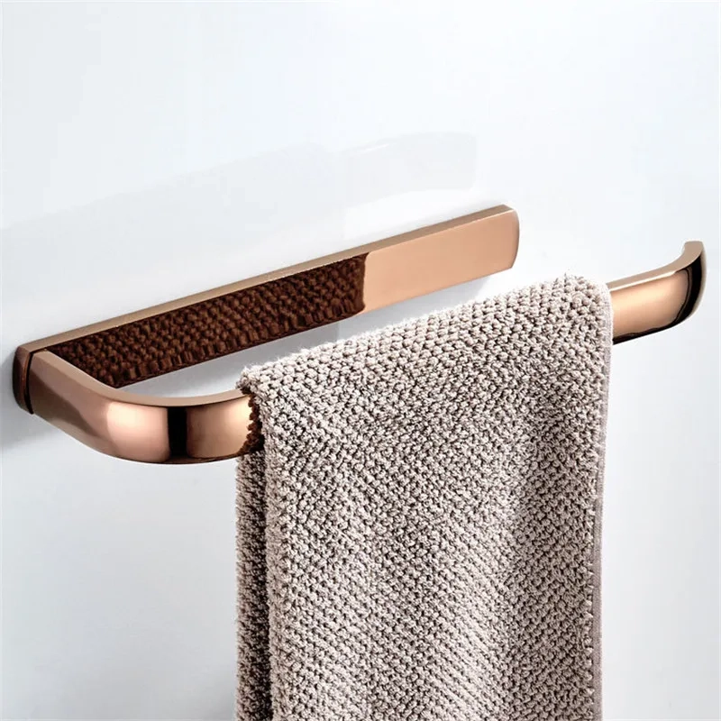 Polished Wall-Mounted Towel Bar