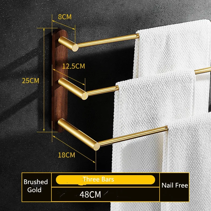Wall-Mounted Multi-Bar Towel Rack - Image 10