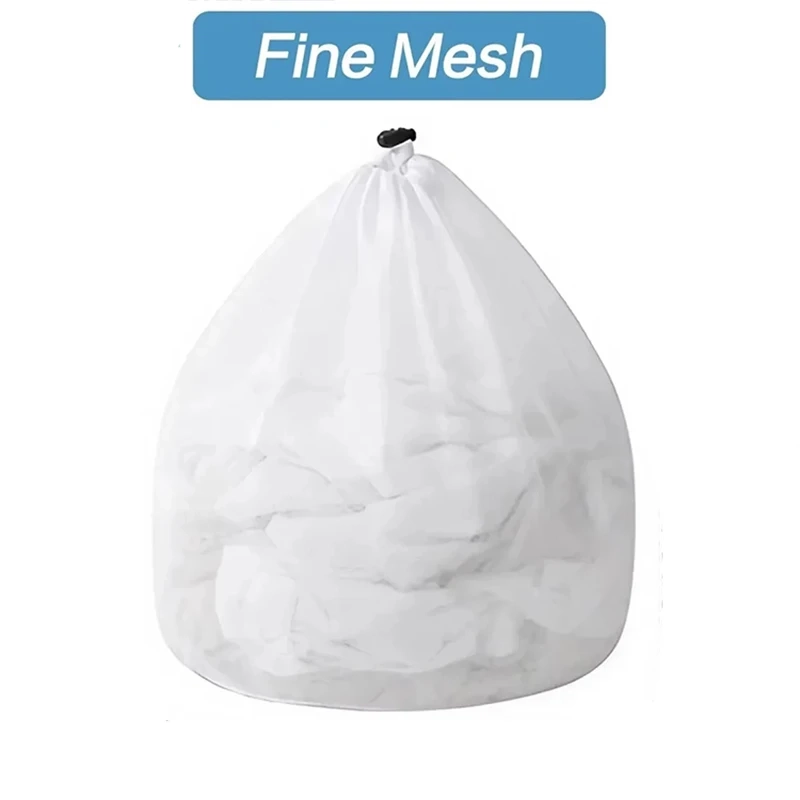 Drawstring Mesh Laundry Bag for Washing and Storage - Image 4