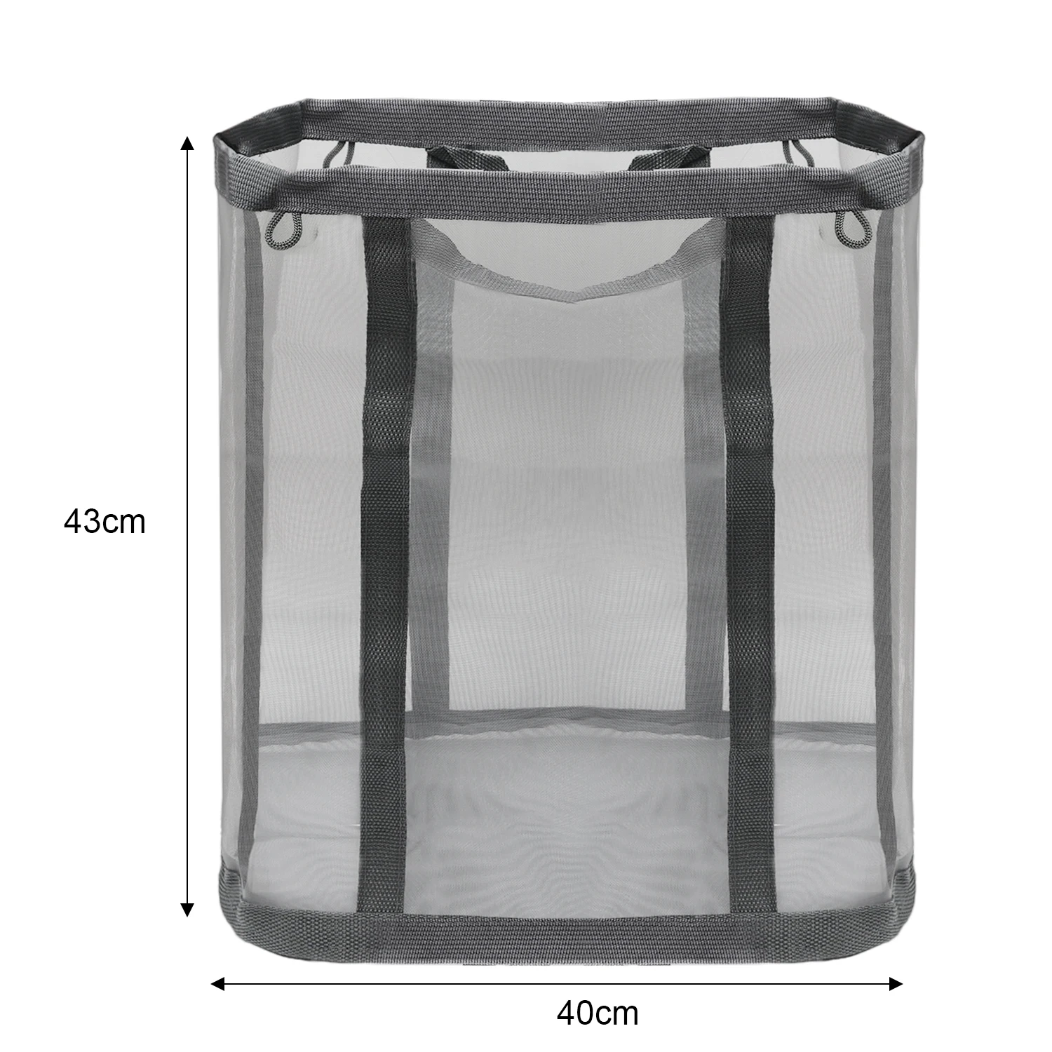 Large Capacity Foldable Mesh Laundry Storage Bag with Handles - Image 7