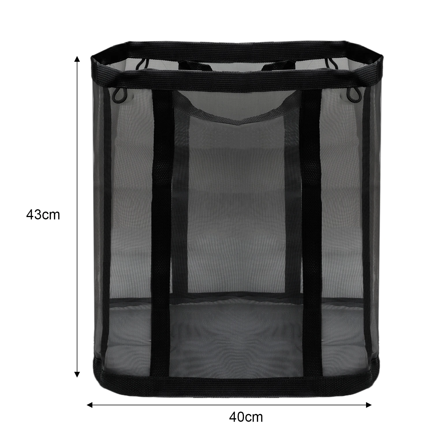 Large Capacity Foldable Mesh Laundry Storage Bag with Handles - Image 6