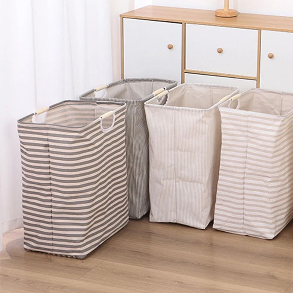 Foldable Waterproof Fabric Laundry Storage Basket - Image 3