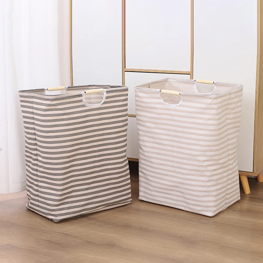 Foldable Waterproof Fabric Laundry Storage Basket - Image 4