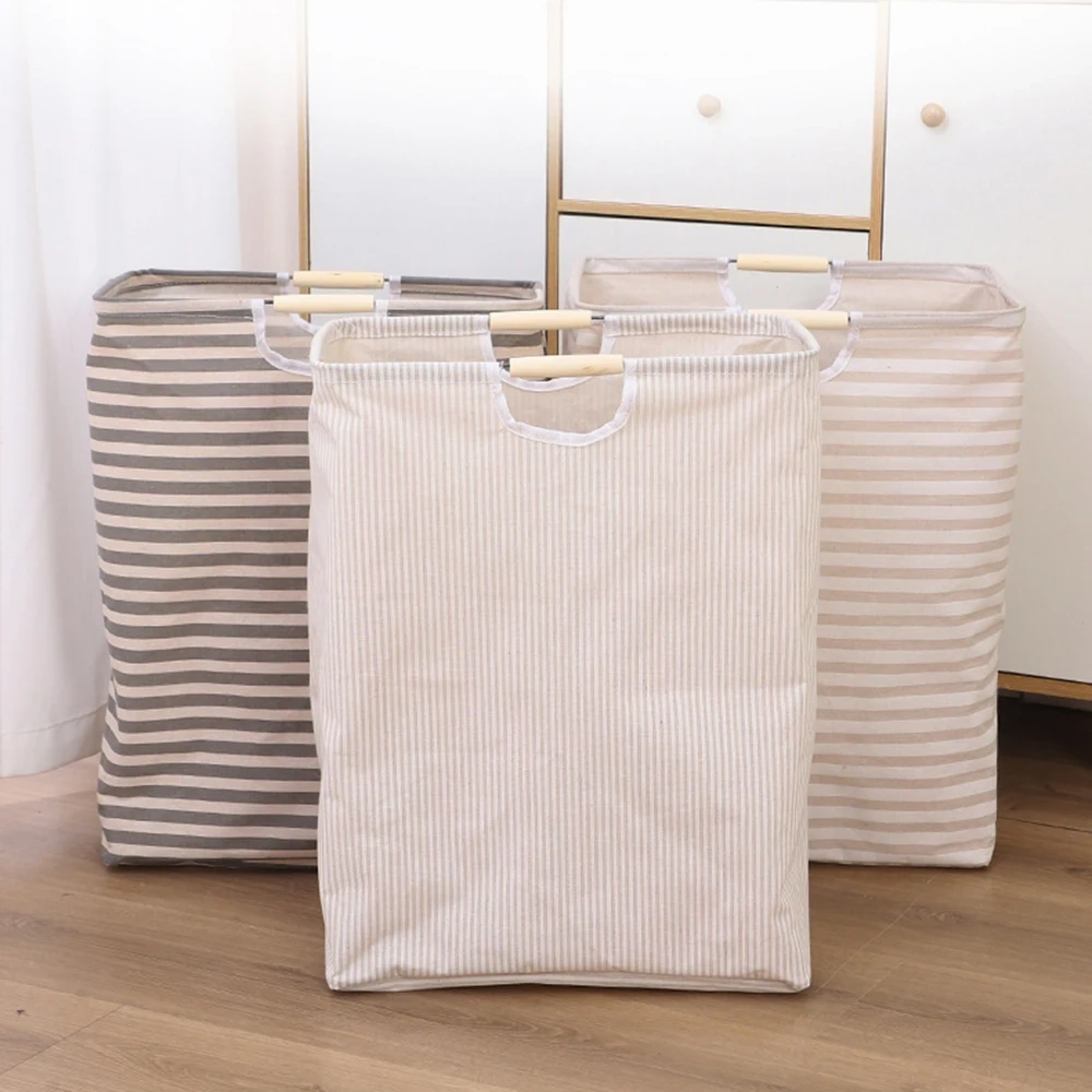 Foldable Waterproof Fabric Laundry Storage Basket