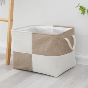 Foldable Linen Laundry and Sundries Storage Basket