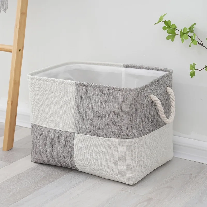 Foldable Linen Laundry and Sundries Storage Basket - Image 2