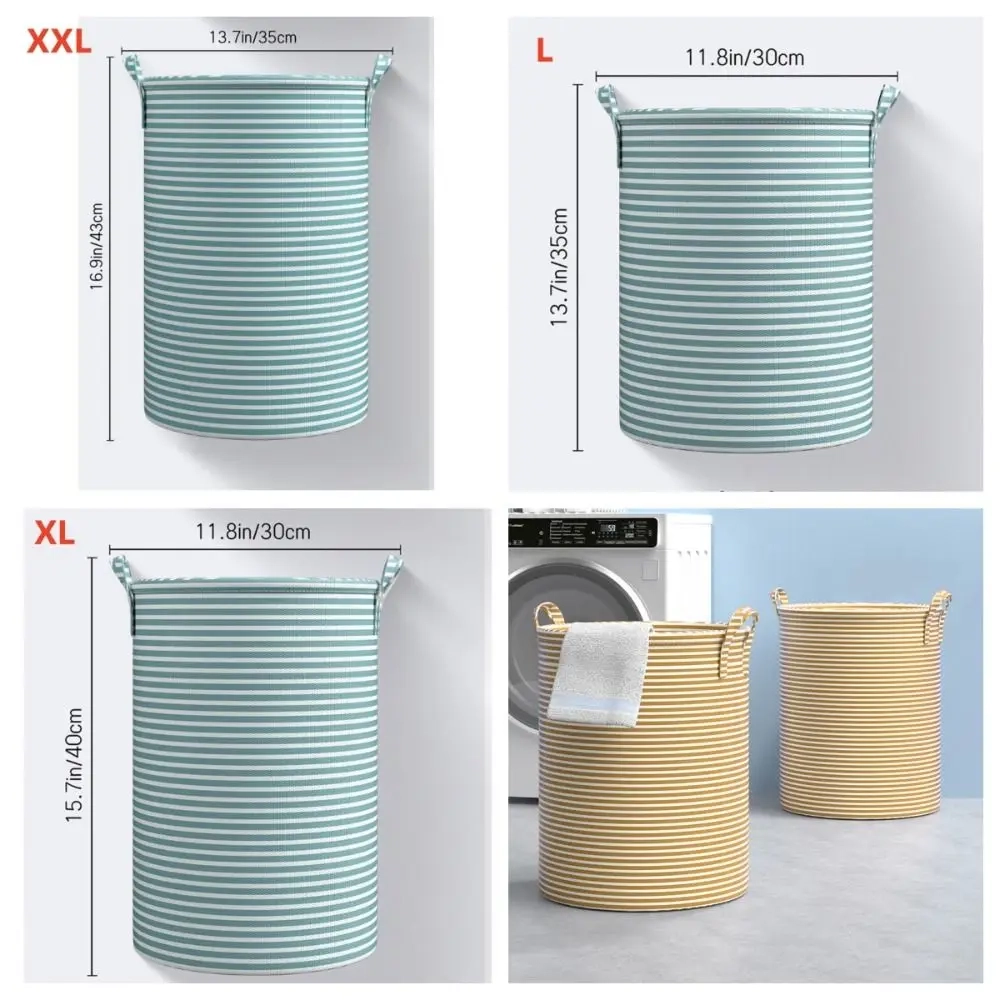 Foldable Cotton Linen Laundry and Storage Basket - Image 6
