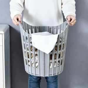 Wall-Mounted Foldable Laundry Storage Basket