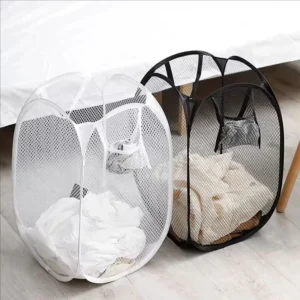 Collapsible Pop-Up Mesh Laundry Basket