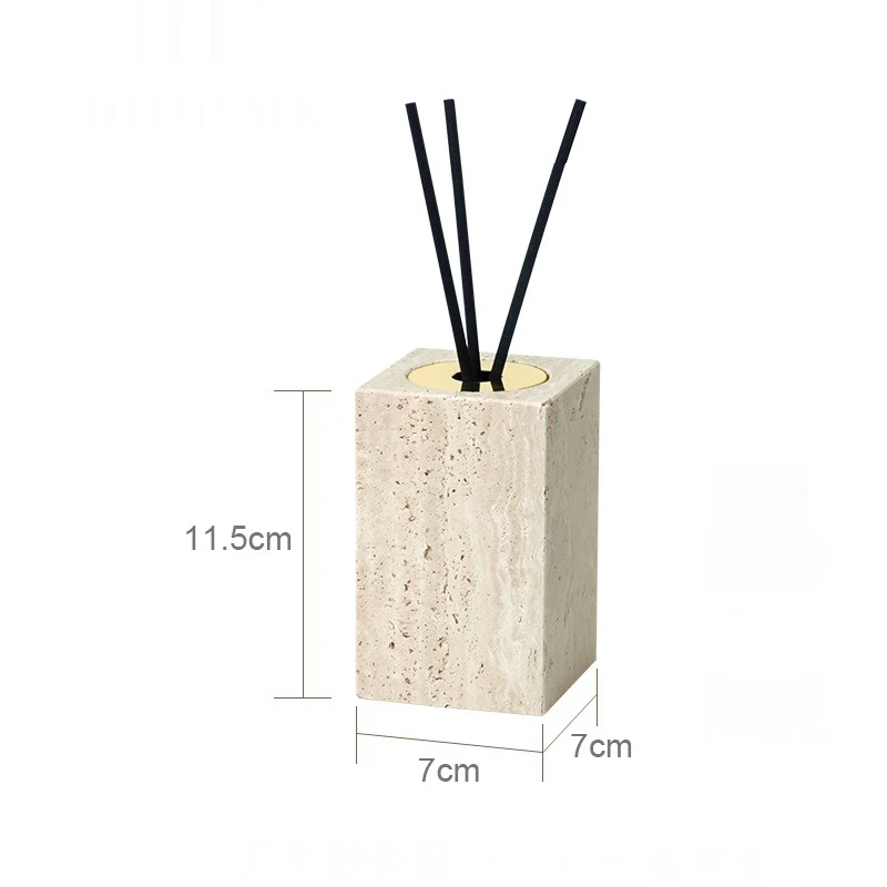 Beige Travertine Marble Bathroom Essentials Set - Image 16
