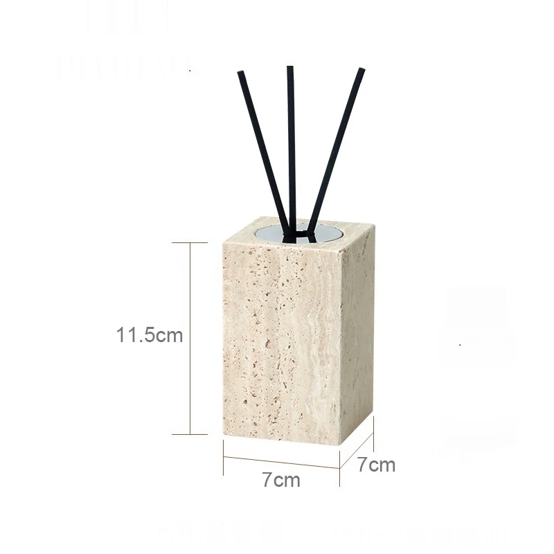 Beige Travertine Marble Bathroom Essentials Set - Image 17