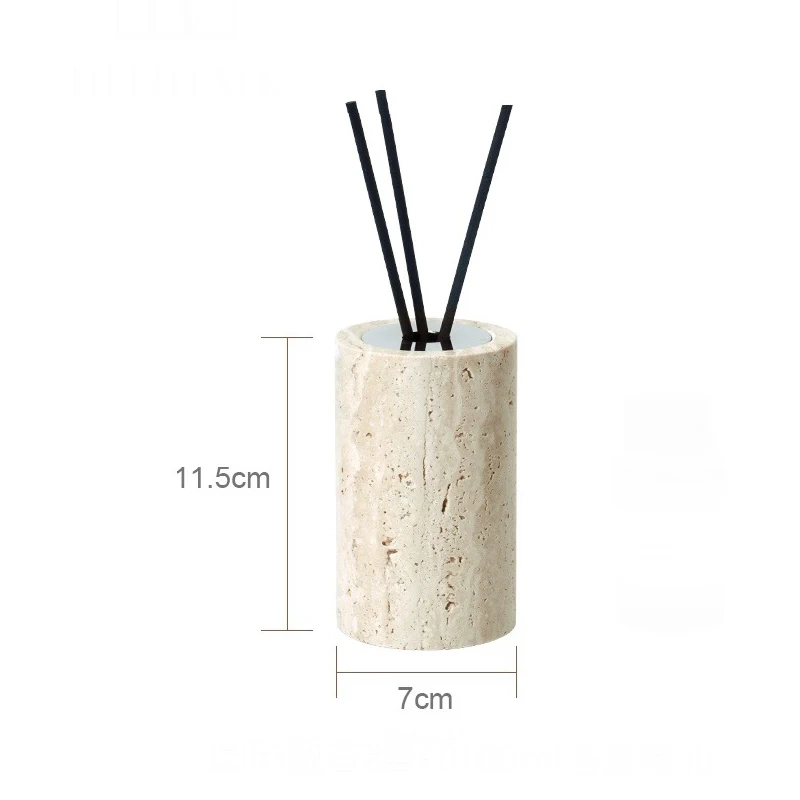 Beige Travertine Marble Bathroom Essentials Set - Image 19