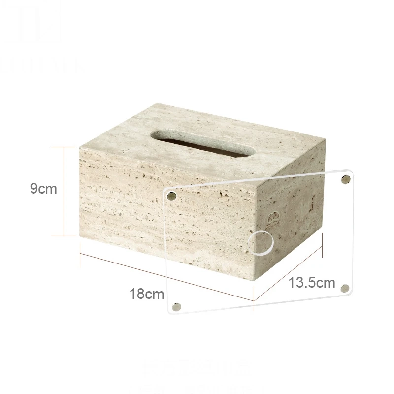 Beige Travertine Marble Bathroom Essentials Set - Image 27
