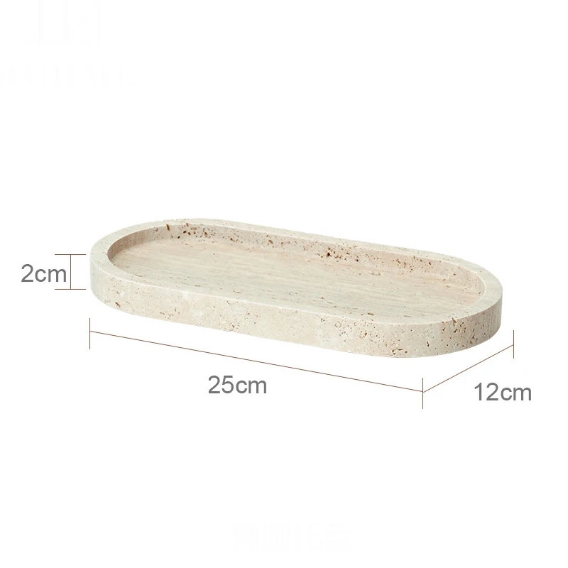 Beige Travertine Marble Bathroom Essentials Set - Image 23
