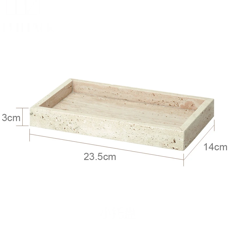 Beige Travertine Marble Bathroom Essentials Set - Image 24
