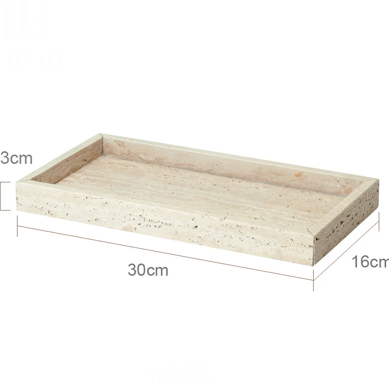 Beige Travertine Marble Bathroom Essentials Set - Image 25