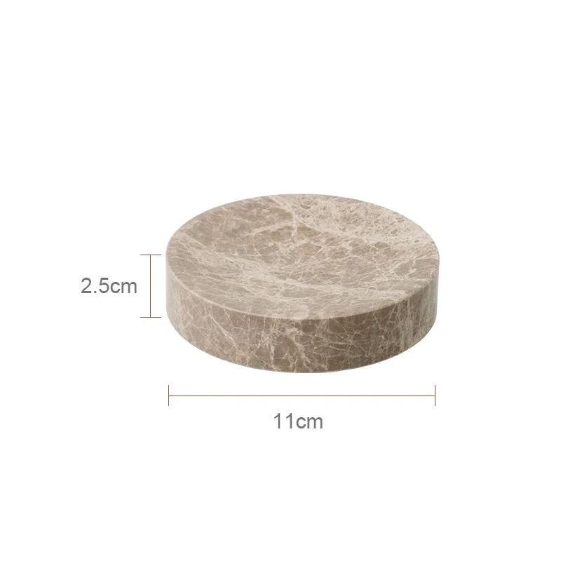 Light Brown Natural Marble Bathroom Accessory Collection - Image 18