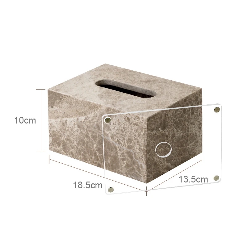 Light Brown Natural Marble Bathroom Accessory Collection - Image 23