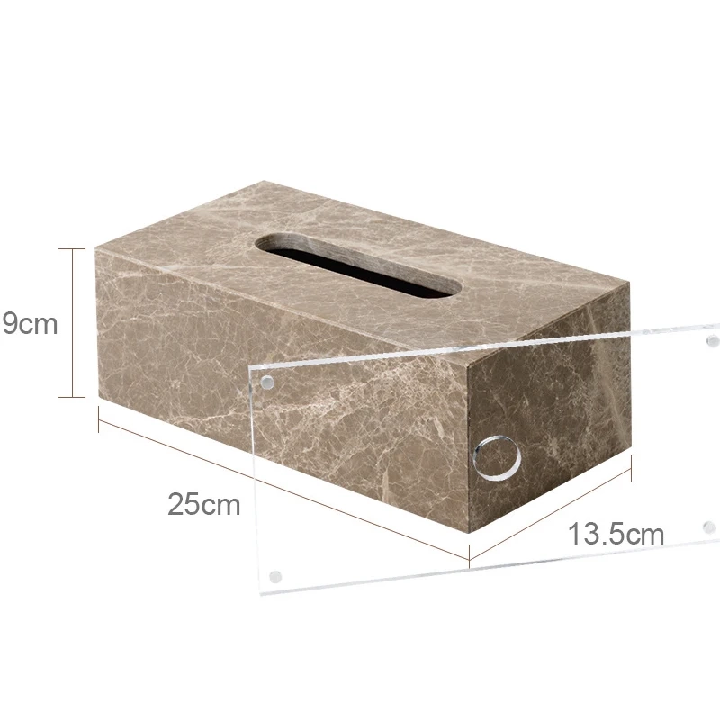 Light Brown Natural Marble Bathroom Accessory Collection - Image 24