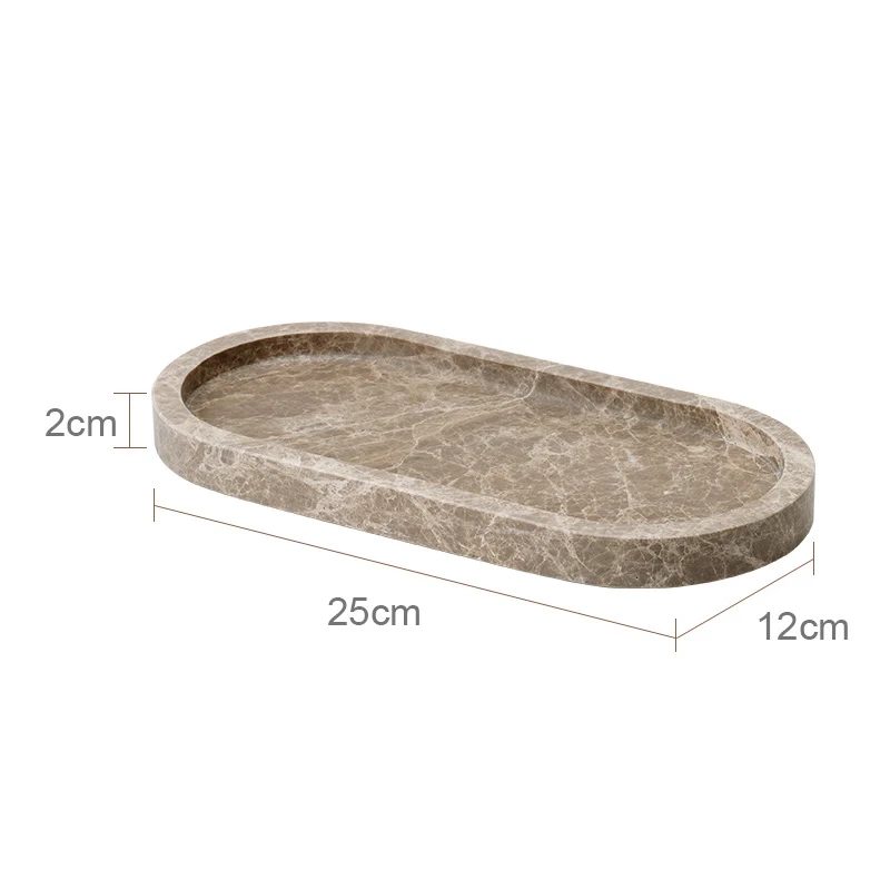 Light Brown Natural Marble Bathroom Accessory Collection - Image 20