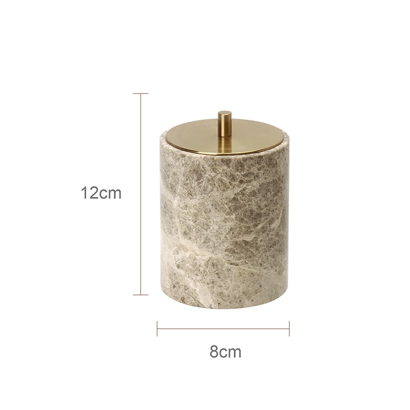 Light Brown Natural Marble Bathroom Accessory Collection - Image 14