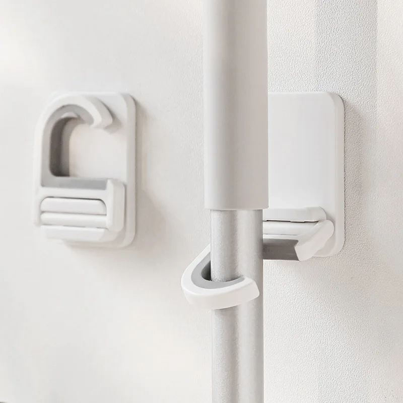 Self-Adhesive Mop Clip Holder