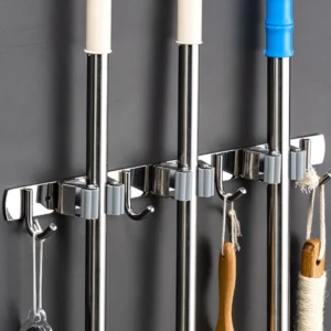 Stainless Steel Mop Holder Rack
