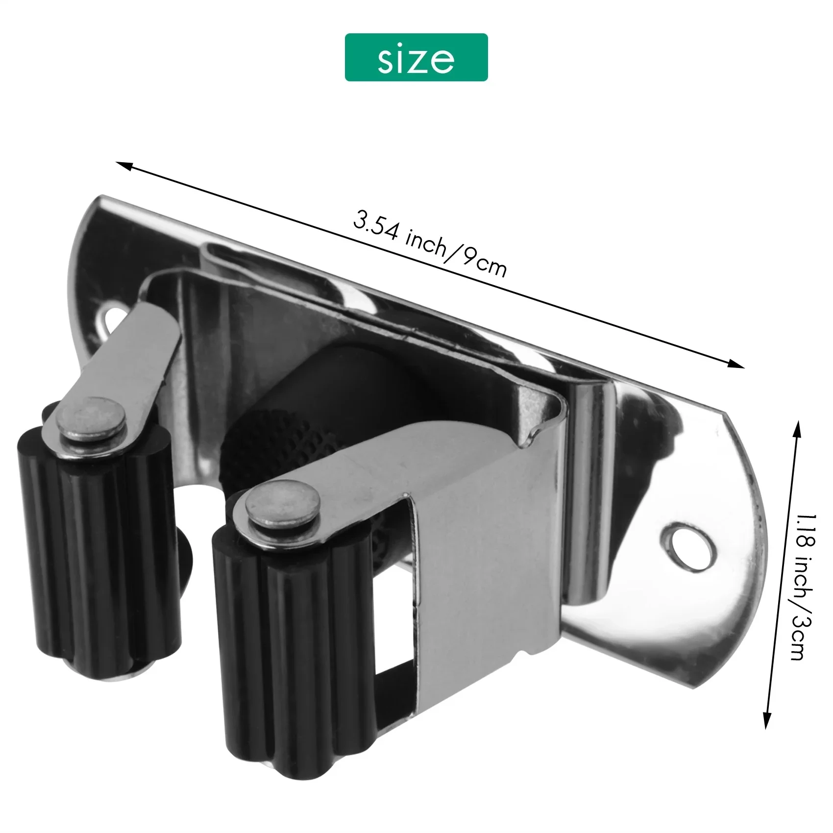 Heavy Duty Stainless Steel Mop Holder - Image 3