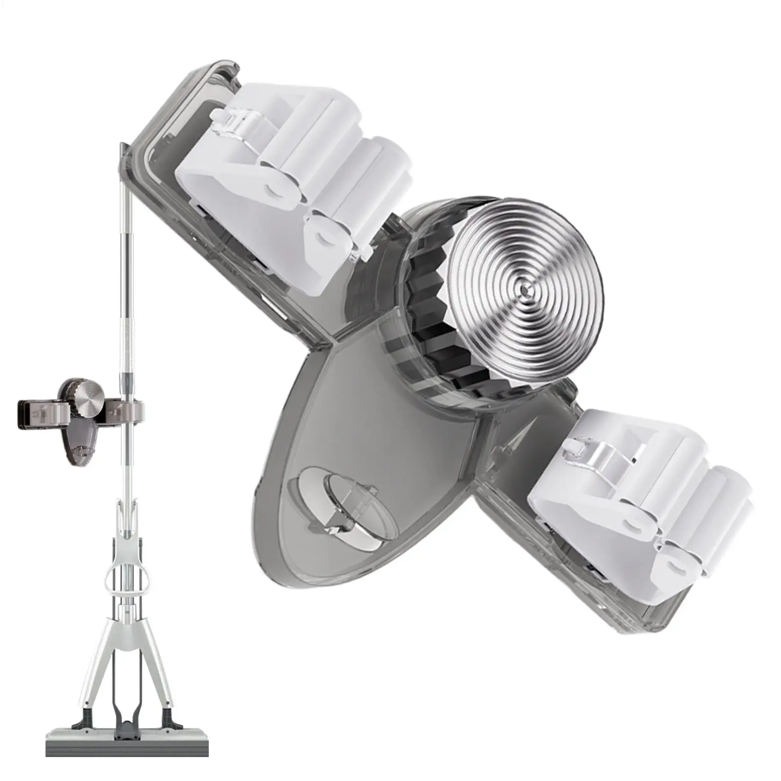 No-Drill Mop Clip Holder - Image 2