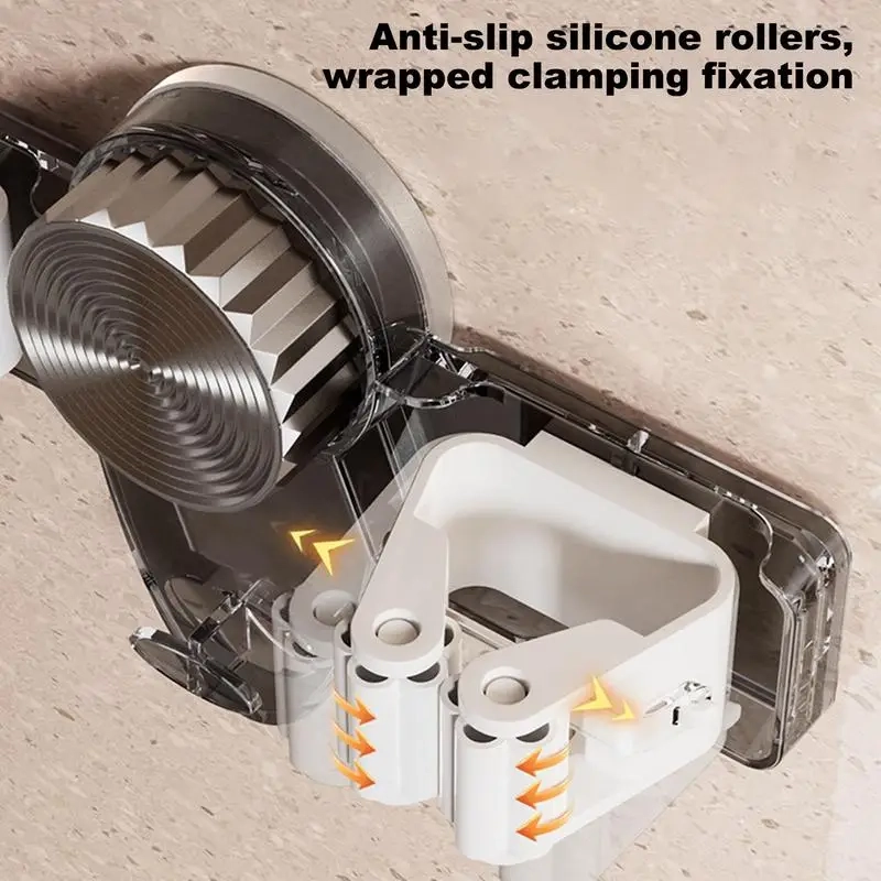 No-Drill Mop Clip Holder - Image 3