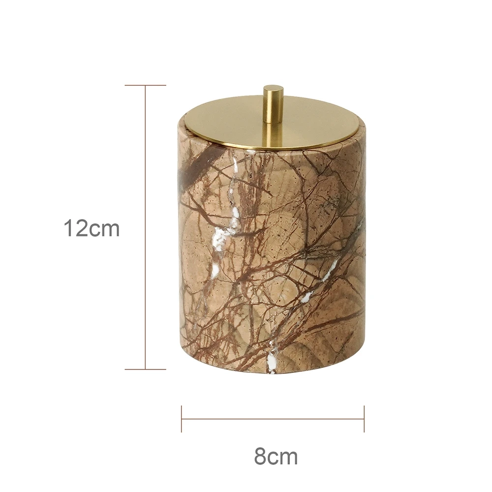 Rainforest Brown Natural Marble Bathroom Accessory Collection - Image 13